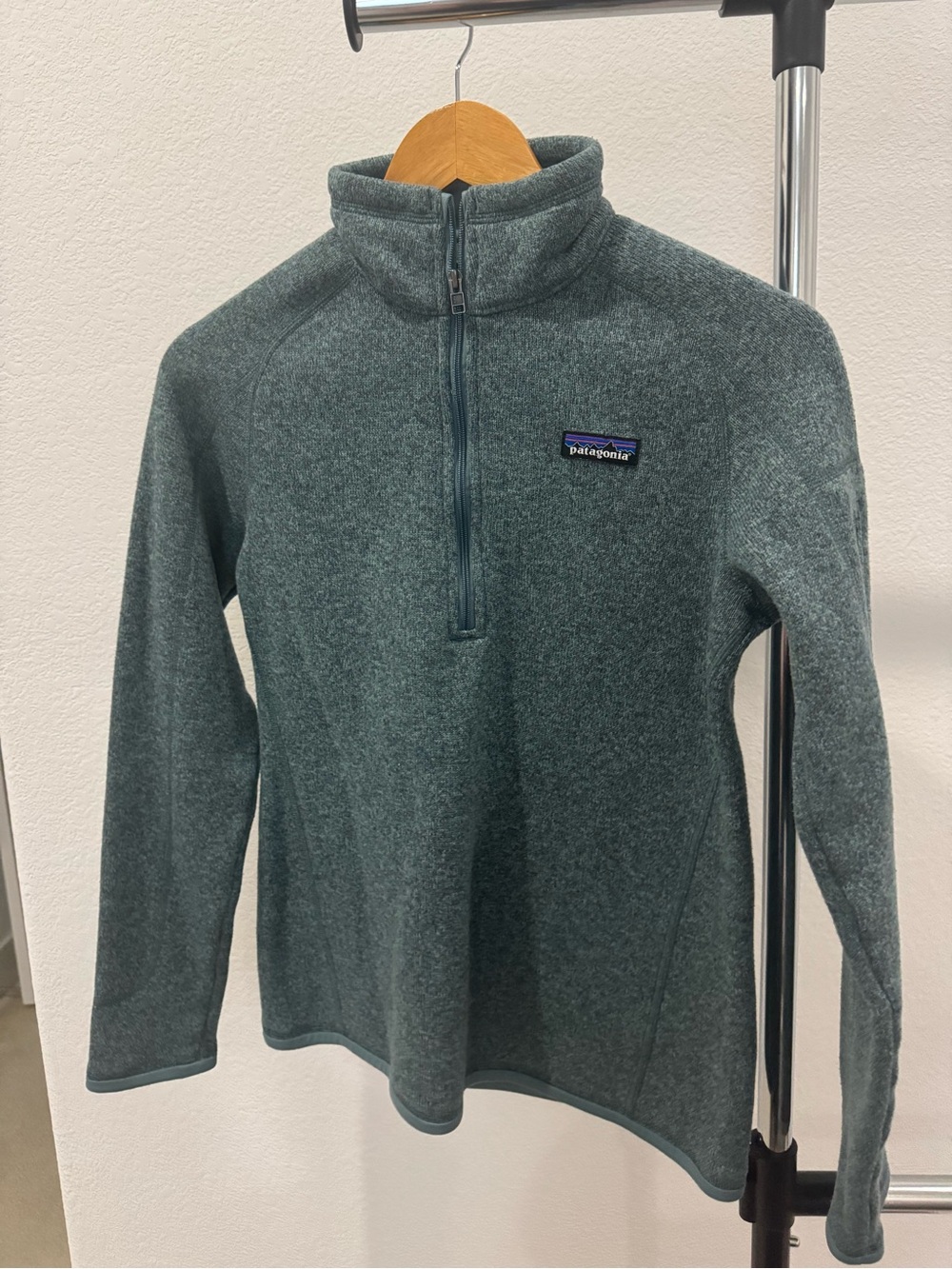 Patagonia Teal Fleece Half-Zip Pullover